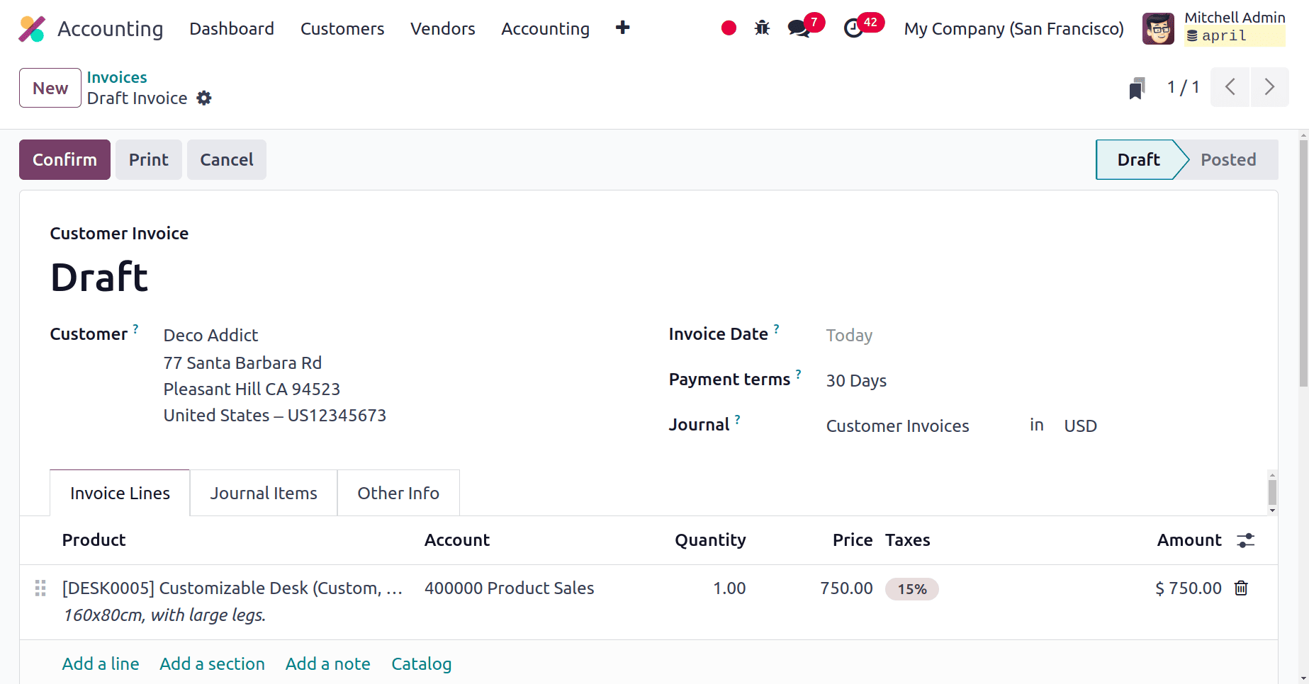 How to Manage Customer Invoices in a Business with Odoo 18 Accounting-cybrosys